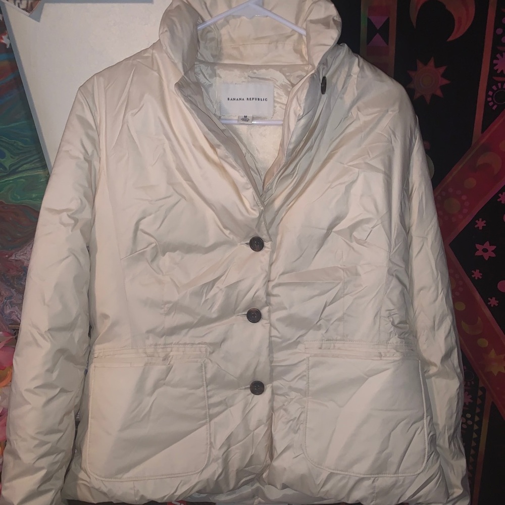 banana republic puffer jacket